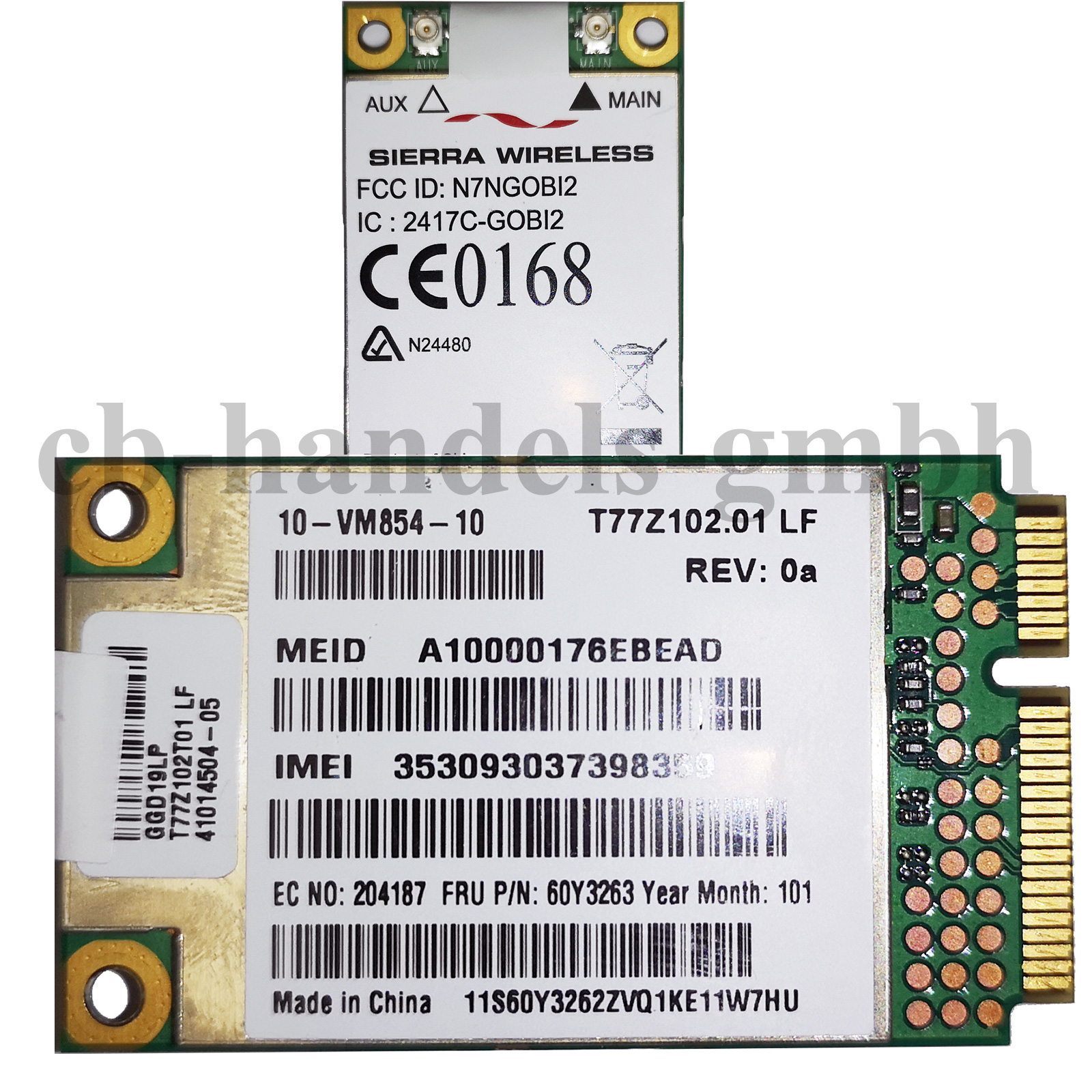 Wireless WWAN Gobi 2000 sierra 7.2 Mbps UMTS módulo lenovo HP